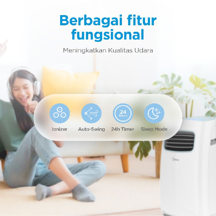 Midea AC Portabel PF Series 1 PK - MPF2-09CRN1